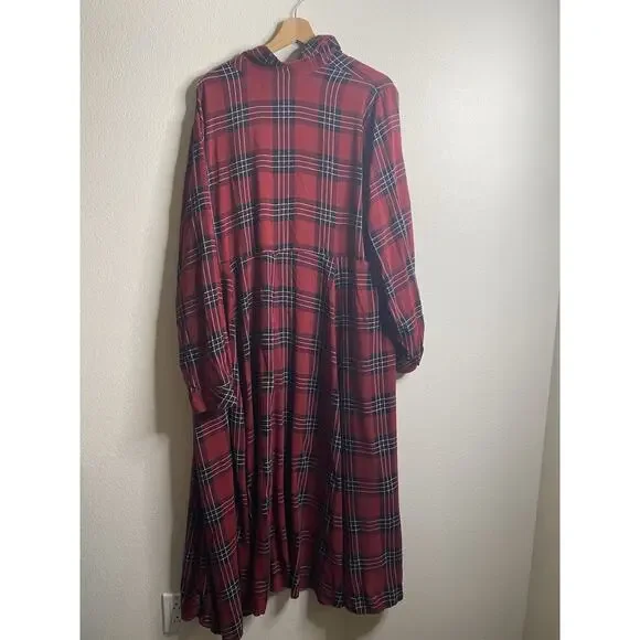 Torrid Duster Top Women’s Size 4X Plaid - Picture 3 of 5